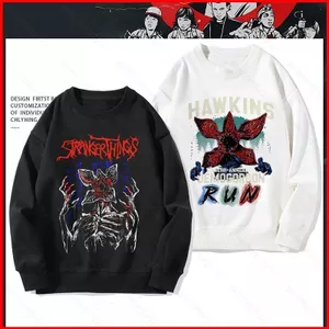 Netflix Stranger Things Season 5 Demogorgon Anime Áo Unisex Dài Tay