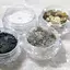 Khung Ảnh 1Jar Vàng Bạc Màu Hoa Lá Mảnh Móng Tay Kim Sa Lấp Lánh Móng Tay Nghệ Thuật Trang Trí Làm Móng Tay Đầu Quyến Rũ Cho Nữ Bé Gái DIY Phụ Kiện VN