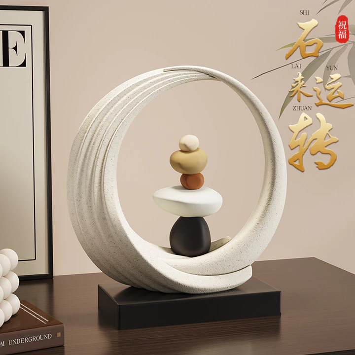Đồ Decor Bàn Làm Việc Vòng Tròn Đá Cân Bằng Trang Trí Phòng Khách Văn Phòng, Quà Tặng Tân Gia Kỷ Niệm bàn làm việc decor decor bàn decor bàn làm việc decor bàn làm việc cute decor bàn làm việc văn phò