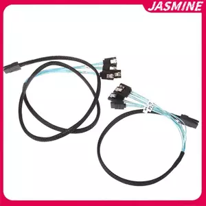 Cáp JASMINE SAS SATA Mini-SAS SFF-8087 Đến 4 Cáp SATA Mini SAS 4i SFF8087 36P Đến 4 Cáp SATA 7P 12Gbps 1 / 0.5M Dữ Liệu Ổ Cứng JASMINE