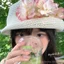 Taoyao Blossoming ~ Mũ Rơm Hoa Dệt Tay Uốn Mũ Du Lịch Mùa Hè Kỳ Nghỉ Chống Nắng Mũ Chống Nắng