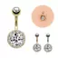 JULYHOT Tinh Tế Zircon Bellybutton Móng Tay Thép Không Gỉ Gợi Cảm Rốn Bụng Nút Nhẫn Gợi Cảm Rốn Xuyên Thanh Bụng Nhẫn Xuyên Trang Sức Massivedeals