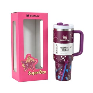 Stanley x Barbie Icon Quencher H2.0 FlowState 40oz, cốc giữ nhiệt có tay cầm, không BPA, bộ sưu tập giới hạn