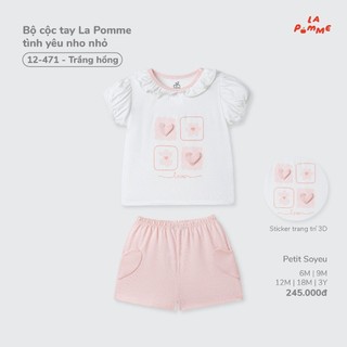 La Pomme AW26.T7.2 Tổng hợp mẫu cộc tay cho bé 6m-5y
