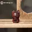 GE Miniature Padauk Sheep Zodiac Hình khắc chi tiết để trang trí năm mới của Trung Quốc VN