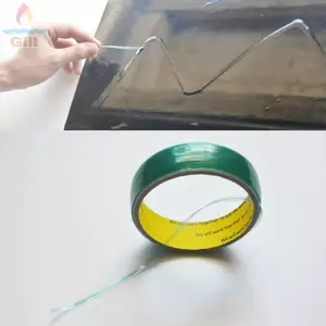 Băng cắt bọc Vinyl GILL, Băng dính nhiều mục đích, Chất liệu mềm màu xanh lá cây 5m / 10m Băng không dao