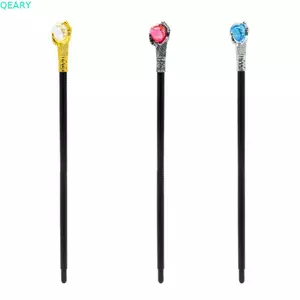 QEARY Halloween Scepter, Trình diễn sân khấu Vai trò Chơi Pharaoh Claw Scepter, Pháp sư Đen Nhựa Vintage Trang phục trẻ em mía Chương trình Giáng sinh