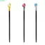QEARY Halloween Scepter, Trình diễn sân khấu Vai trò Chơi Pharaoh Claw Scepter, Pháp sư Đen Nhựa Vintage Trang phục trẻ em mía Chương trình Giáng sinh
