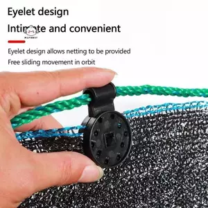 Maybest 100 Chiếc Vải Bóng Kẹp Nhựa Bóng Nắng Lưới Kẹp Nhà Kính Vải Cố Định Kẹp Grommet Hàng Rào Lưới Móc {VN}