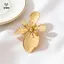 Trâm cài hoa sành điệu và thanh lịch, 2026 Mới hợp thời trang Retro Trâm cài hoa không đều, Phụ kiện quần áo. [Mina]