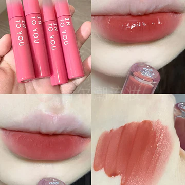 son bóng lì lâu trôi son bóng chính hãng INTOYOU Water Mist Lip Glaze Matte Matte Lipstick Nữ Son Bóng Nước Cảm Giác Học Sinh Không Dễ Dính Cup Sản Phẩm Chính Hãng Chính Hãng
