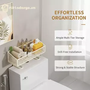 GE Tiết Kiệm Không Gian Phòng Tắm Tổ Chức Bảo Quản Nhà Vệ Sinh Không Đục Lỗ Ra Kệ Nhiều Lớp Cho Nhà Nhỏ Và Cho Thuê VN