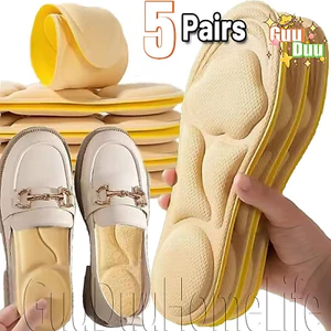 Đế mềm 5D - Đế giày Massage hấp thụ sốc - Đệm chèn giày thoáng khí - Có thể cắt, thấm mồ hôi - dành cho giày thể thao thông thường / Giao hàng miễn phí
