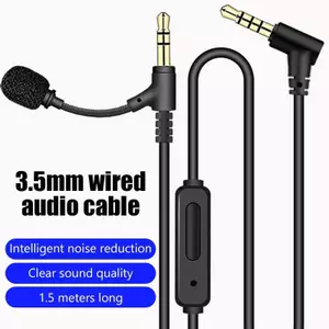 Chip kỹ thuật số 3,5mm có micrô Cáp âm thanh Tai nghe gắn đầu Điều chỉnh âm lượng Micrô điều khiển âm lượng Cáp âm thanh AUX Đẹp