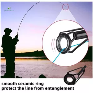 Thép Không Gỉ Câu Cá Top Rod Hướng Dẫn Vòng Sứ 8 Chiếc DIY Cột Câu Cá Đầu Cần Sửa Chữa Đầu Phụ Kiện Câu Cá Pesca mới