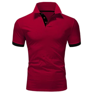 Mùa Hè Công Sở Áo Sơ Mi Polo Nam Màu Trơn Tay Ngắn Thanh Niên Phổ Biến Áo Sơ Mi POLO Tay Ngắn Áo Thun FMCN