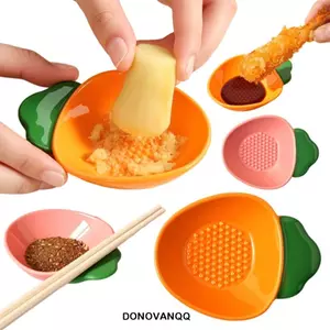 Máy nghiền gừng tỏi cầm tay DONOVANQQ, Máy xay gừng tỏi chống trượt cà rốt, Đa chức năng Dễ dàng làm sạch 2 trong 1 Khay mài nhà hàng