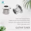 Bộ điều chỉnh đàn Guitar Chuyển đổi ống lót Bộ chuyển đổi Ferrules Mạ với vỏ nhựa cho lỗ Peghead 10mm Bạc