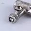 1 Bộ Bộ Chuyển Đổi Nước Cấp RO 1 / 2 Đến 1 / 4 3 / 8 Inch Có Van Tắt Đồng Thau Lâu Dài Cho Dưới Bồn Rửa Lọc mới