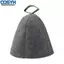 <cosyh>High Quality Sauna Hat Wool Cap Anti Heat Grey Porosity With Hanging Loop