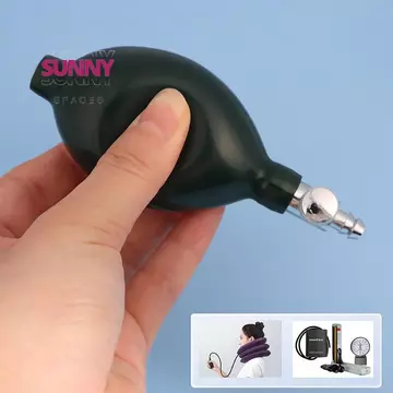 Máy bơm không khí bóng đèn bơm hơi màu xanh đậm cho máy đo huyết áp Máy đo huyết áp cầm tay Phụ kiện chăm sóc sức khỏe bóng Van kim loại mới