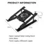 XUAN Laptop Đế Làm Mát Có Thể Gập Lại Laptop Làm Mát Pad Giá Đỡ Di Động Notebook Tản Nhiệt Braet Nâng Cao Ra Với 1 Quạt Làm Mát VN