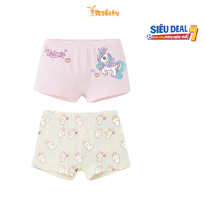 Combo 2 quần lót đùi vải modal cao cấp bé gái Rabity 5031