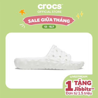 Dép Quai Ngang Unisex Crocs Classic Geometric V2 - White - 209608-100