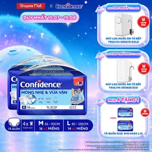 Combo 2 Tã quần người lớn CONFIDENCE SLIM&FIT size M 16 miếng/ L 14 miếng