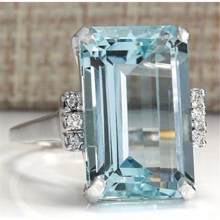 Xuyên Biên Giới Thương Mại Điện Tử Bán Chạy Châu Âu Mỹ Thời Trang Sang Trọng Topaz Nhẫn Đính Hôn Sapphire Nhẫn Tay Trang Sức Đuôi Nhẫn