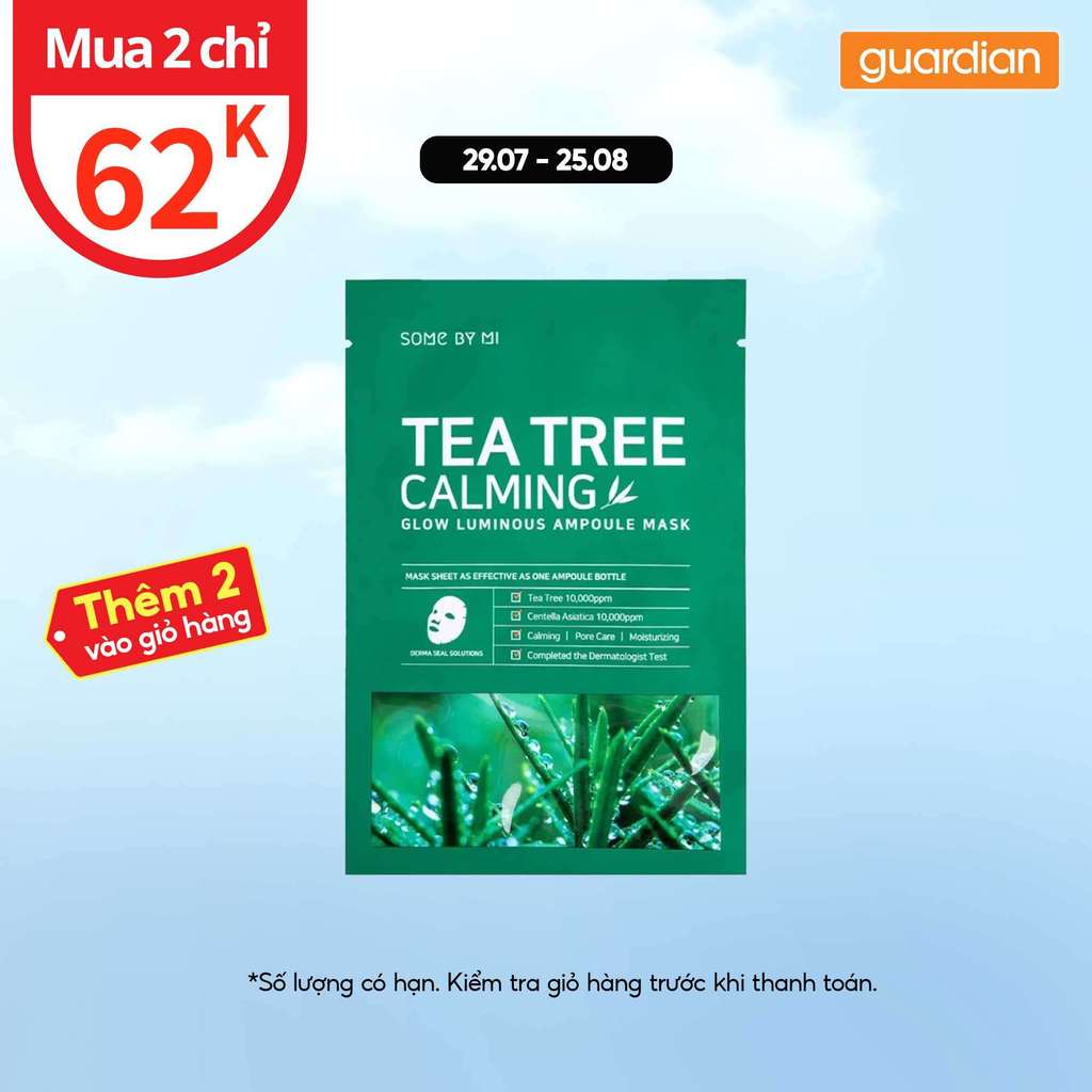 Mặt Nạ Some By Mi Giảm Mụn Tea Tree Calming Sheet Mask 25g