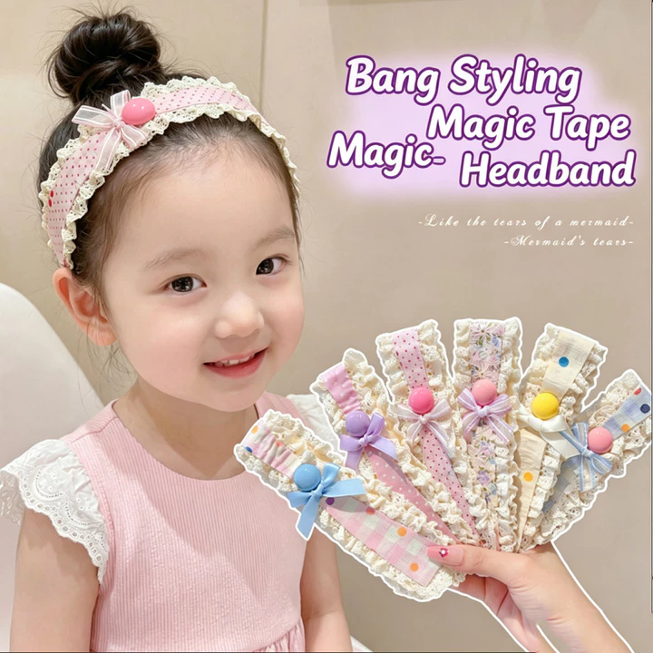 Băng Đô Cho Bé Nổ Velcro Ren Không Làm Tổn Thương Trẻ Em Dài nơ Kẹp Bé Gái Bé Gái