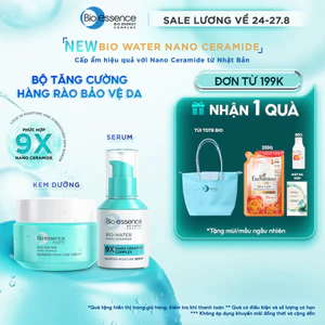 Bộ Bio-essence Ceramide: Kem dưỡng 30g, Tinh chất serum 20ml