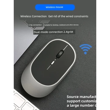 chuột không dây silent chuột không dây logitech chính hãng Ngoại Thương Xuất Khẩu Phong Cách Mới Nhiều Màu Văn Phòng Kinh Doanh Chuột Bluetooth Chế Độ Kép Tắt Tiếng Chuột Không Dây Sạc Chuột Không Dây