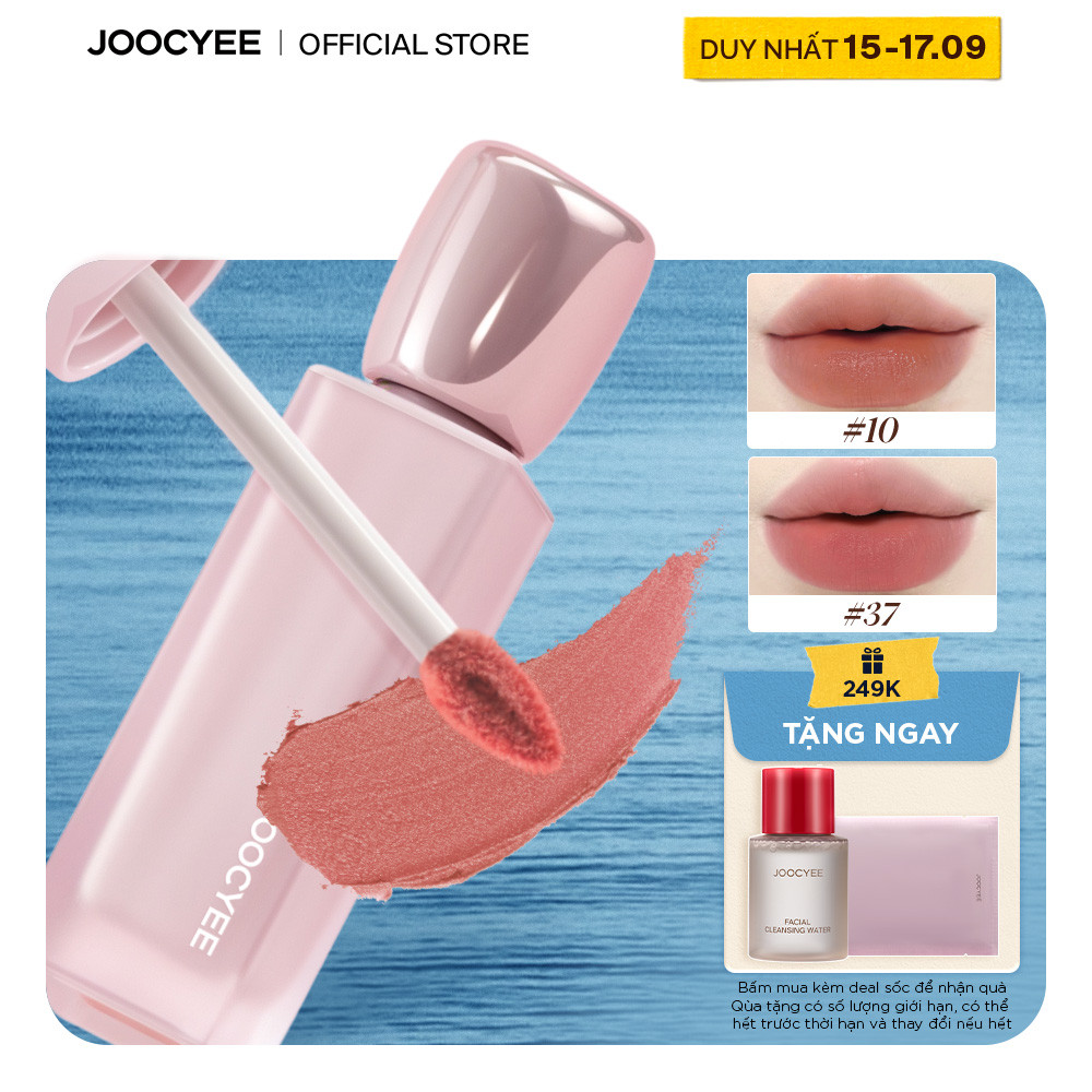 [Mới] Son kem bán lì JOOCYEE Matte Veil Lip Cream 3.0 thời thượng, tôn da, mỏng nhẹ, dưỡng ẩm, lâu trôi, không gây nặng môi.