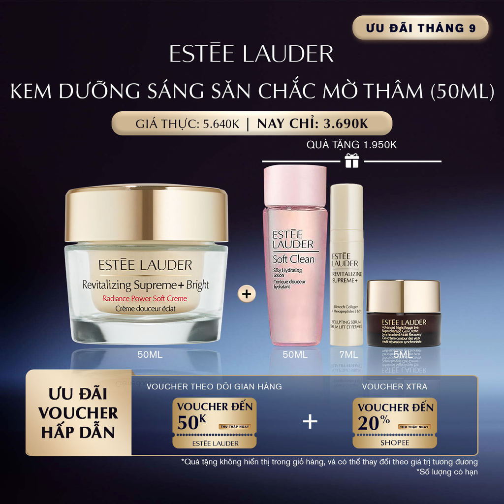 Kem dưỡng sáng săn chắc mờ thâm Estée Lauder Revitalizing Supreme+ Bright Radiance Power Soft Crème 50ml