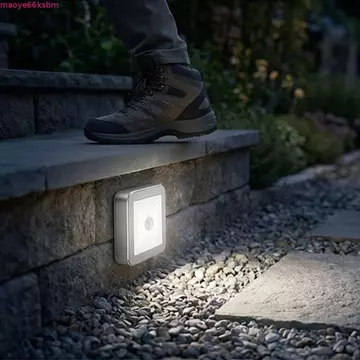 Đèn ngủ LED thông minh ZORVEX, Cảm biến cảm biến chuyển động tiết kiệm năng lượng Đèn ngủ, Đèn ngủ Đèn LED treo tường chạy bằng pin Đèn ngủ hoạt động bằng pin Phòng ngủ