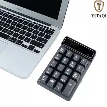 Bàn phím nhỏ Bluetooth máy tính YITAQI, Bàn phím có dây cảm giác cơ học Bàn phím số không dây 2.4G, 19 phím chống nước Bàn phím số USB Mini di động Đồ dùng kế toán