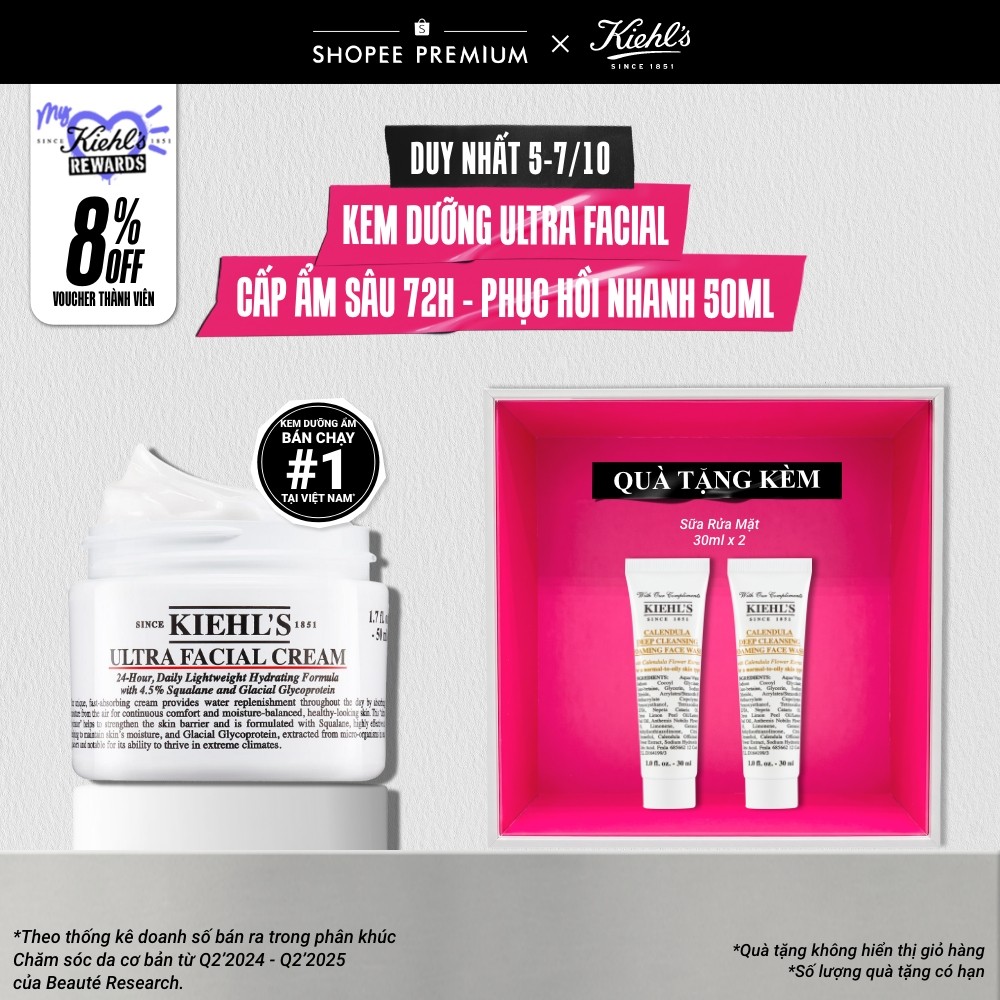 Kem dưỡng ẩm Kiehl's Ultra Facial Cream 50ml