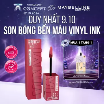 Son Bóng Bền Màu Nhẹ Môi Superstay Vinyl Ink Maybelline New York 4.2ml
