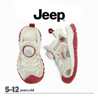 JEEP Núm Baotou Rỗng Giày Thể Thao Cho Trẻ Em Mùa Hè, Thoáng Khí Phù Hợp Đi Biển Ngoài Trời