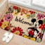 Thảm chùi chân chữ “WELCOME” phong cách hoạt hình – chống trượt, êm mềm, dùng cửa ra vào/đầu giường, dễ vệ sinh