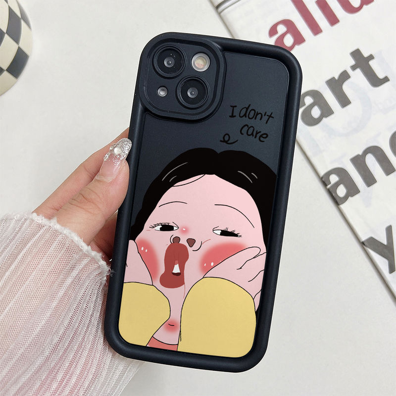 Ốp Mắt Thiên Thần Chống Rơi Cho iPhone 17 16 15 14 13 12 11 Pro X XR XS Max SE 2020 7 8 Plus Motif Cool Girl PFFH123 & PFFH124