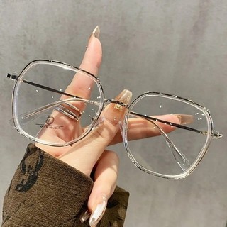 Kính mắt khung kim loại tròn chống xanh, bảo vệ bức xạ máy tính, phong cách Hàn Quốc