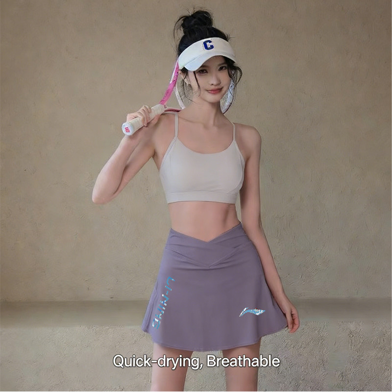 Li Ning Váy Thể Thao Nữ - Nhanh Khô, Thấm Mồ Hôi, Băng Lụa