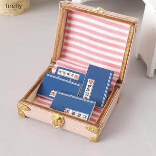 [Firefly] 4 Cái / bộ 1: 12 Nhà búp bê Sách thu nhỏ Mô hình Nhà búp bê Đồ chơi trang trí phòng học Đồ trang trí cảnh vi mô Đạo cụ chụp ảnh [VN]