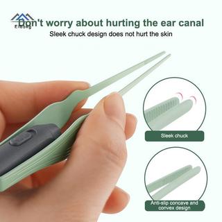 ELBBKG Sữa Rửa Tai Mềm Chọn Tai LED Flash Light Ear Wax Curette Picker Dụng Cụ Làm Sạch Tai Sáp Tai Loại Bỏ Đào Earpick Mới