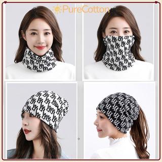 Khăn Choàng Cotton Mềm Mại, In Hình Thu Đông, Thích Hợp Quàng Cổ và Trùm Đầu Thời Trang