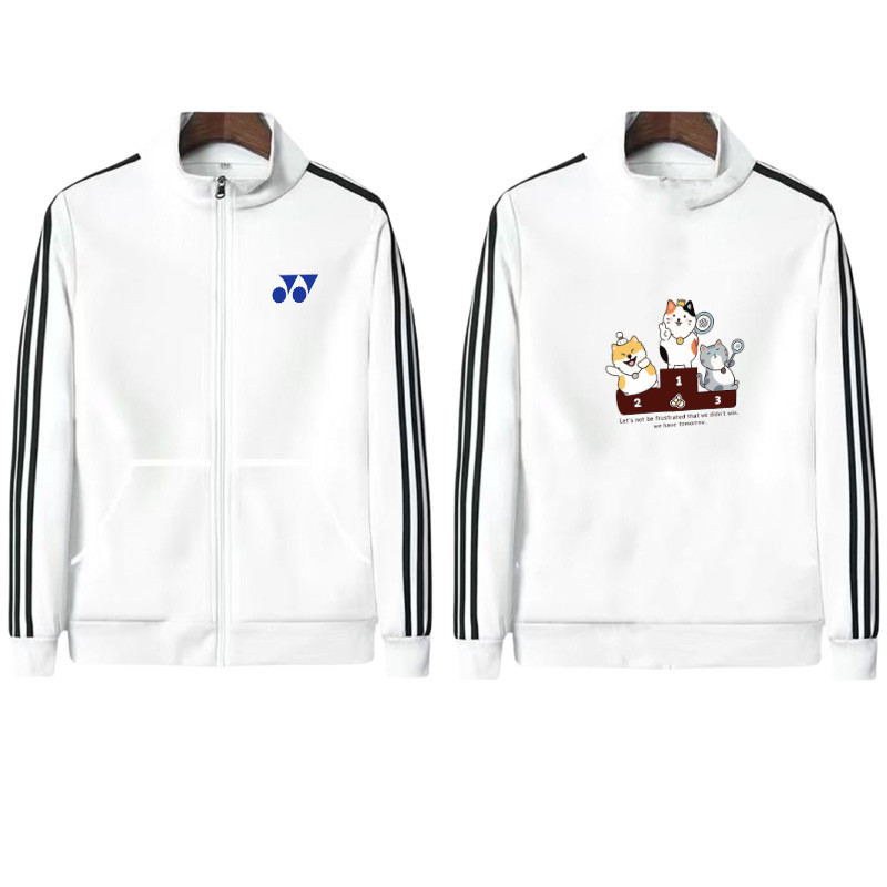 Trang phục thể thao YONEX 2026 dành cho nam và nữ, phù hợp tập bóng chày và quần vợt, với áo len cardigan thấm mồ hôi và áo khoác cổ cao