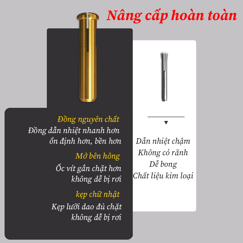 Bộ Mỏ Hàn 60W Và Dao Cắt Nhiệt - Máy Hàn Thiếc Cầm Tay Mini, Dễ Dàng Thao Tác, Tặng Kèm Phụ Kiện Đầy Đủ